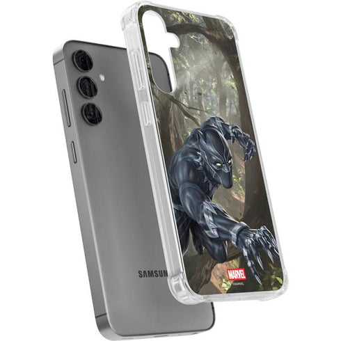Marvel Black Panther In the Jungle Galaxy S24 Plus Clear Case